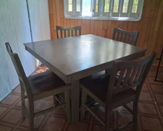 High top table with chairs