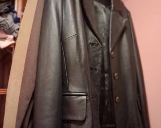 Black leather jacket