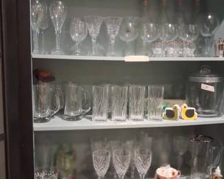 Crystal stemware sets and glasses