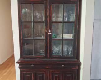 Vintage china cabinet hutch