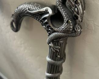 Silver Dragon walking stick