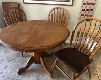 Dining room table and chairs