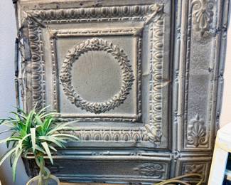 Lg Metal Vintage Embossed Ceiling Square