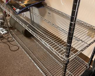 Several Chrome Shelf Units / different sizes