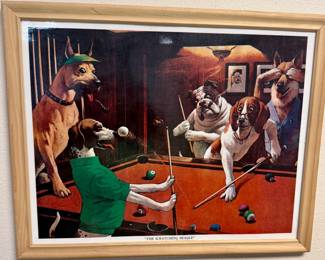 Pool Room Prints / Dogs  (5)