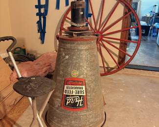 Vintage seed spreader.