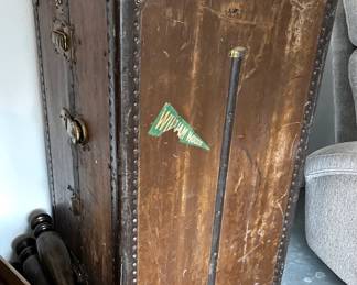Antique Trunk Wardrobe- early 30's