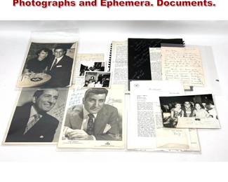 Lot 2349 Lot of Tony Bennett Signed Photographs and Ephemera. Documents.