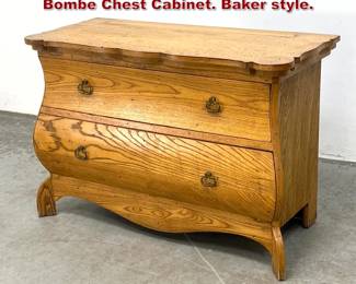 Lot 1788 Country French Provincial style Bombe Chest Cabinet. Baker style.