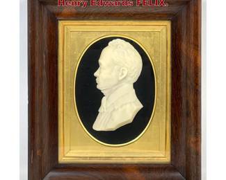 Lot 2052 Antique Portrait Wax Sculpture. Henry Edwards FELIX.