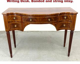 Lot 1815 MaitlandSmith Neoclassical style Writing Desk. Banded and string inlay.