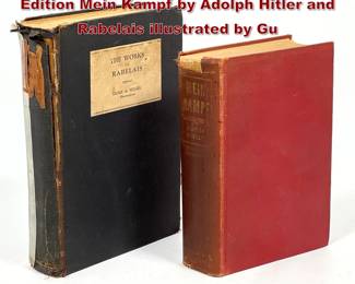 Lot 2358 Two vintage Books, First American Edition Mein Kampf by Adolph Hitler and Rabelais illustrated by Gu
