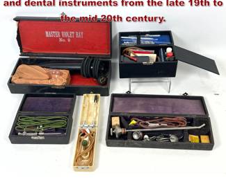 Lot 2263 assortment of specialized medical and dental instruments from the late 19th to the mid 20th century.