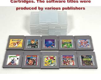 Lot 2270 10pcs Nintendo for the Game Boy Cartridges. The software titles were produced by various publishers