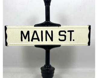 Lot 2266 Vintage Main Street Street Sign.