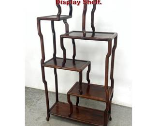 Lot 1797 Petite Chinese Hardwood Display Shelf.