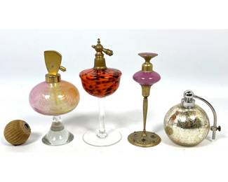 Lot 1921 4pcs Vintage Perfume Atomizers.