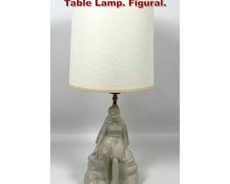 Lot 1771 Van Briggle American Art Pottery Table Lamp. Figural.