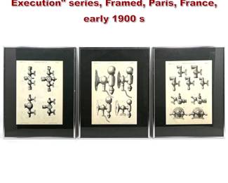 Lot 1752 Original Pages from Grandeure d Execution series, Framed, Paris, France, early 1900 s