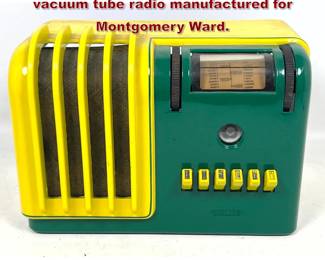 Lot 2333 Airline model 16A26 tabletop vacuum tube radio manufactured for Montgomery Ward.