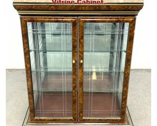 Lot 1817 Low Marble Top Display Vitrine Cabinet.