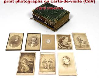 Lot 2218 Collection of 19th century albumen print photographs on cartedevisite CdV card mounts