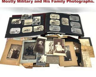 Lot 2361 Vintage Photo Album Featuring Mostly Military and His Family Photographs.