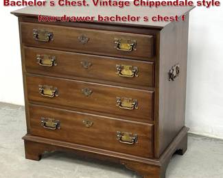 Lot 1781 PENNSYLVANIA HOUSE Cherry Bachelor s Chest. Vintage Chippendale style fourdrawer bachelor s chest f