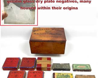 Lot 2238 Collection of early 20th century gelatin glass dry plate negatives, many housed within their origina