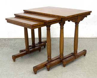Lot 1759 Heritage 3pc Nesting Table Set.