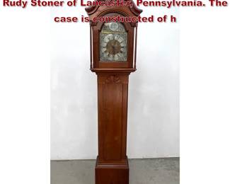 Lot 1730 18thcentury tall case clock by Rudy Stoner of Lancaster, Pennsylvania. The case is constructed of h