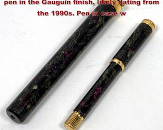 Lot 2172 Waterman Lady Agathe fountain pen in the Gauguin finish, likely dating from the 1990s. Pen in case w