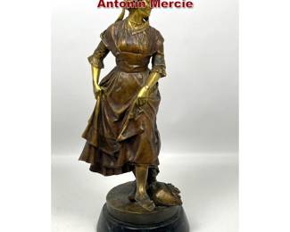Lot 1952 Sculpture in Patinated Bronze by Antonin Mercie