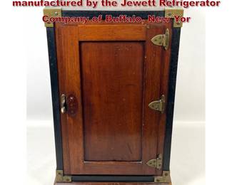 Lot 1761 Antique tabletop humidor cabinet manufactured by the Jewett Refrigerator Company of Buffalo, New Yor