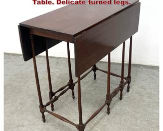 Lot 1786 George II style. Drop Leaf Gateleg Table. Delicate turned legs.