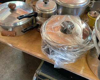 Vintage Cookware, Double Boiler, Pots & Pans, Pressure Cooker for Canning