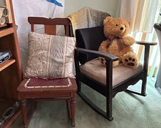 Vintage Teddy Bear Rocking Chair