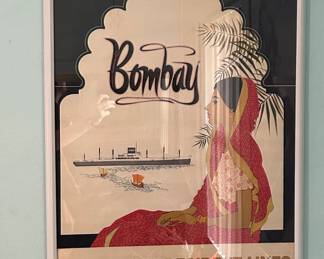 American President Lines Bombay Travel Poster