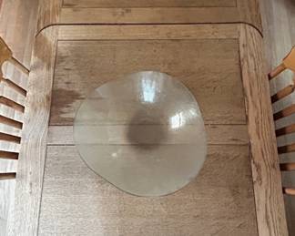 Vintage Oak DropLeaf Dining Table and Four Spindle Back Chairs second image