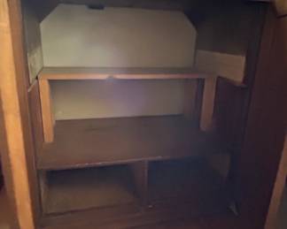 Vintage Wooden Storage Cabinet second image