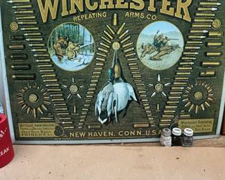 Winchester Repeating Arms Co. Double W Cartridge Board Reproduction