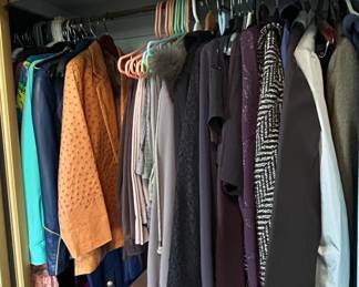 Assorted Womens Clothing Lot Includes Textured Jacket and Branded Hoodie