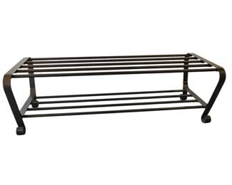 Lot # C16 - Modern Industrial Style Metal Shoe Rack