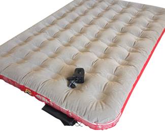 Lot # C75 - Coleman Queen Single High Inflatable Air Mattress with Battery Operated Air Pump