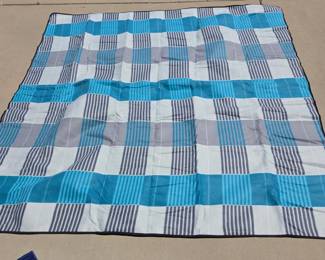 Lot # C82 - Outdoor Waterproof Camping Picnic Blanket with Metallic Backing