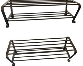 Lot # C16 - Modern Industrial Style Metal Shoe Rack