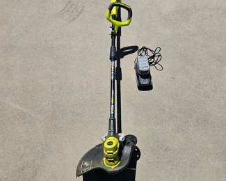 Lot # C22 - Ryobi 18V Lithium Cordless String Trimmer with IntelliPort Charger