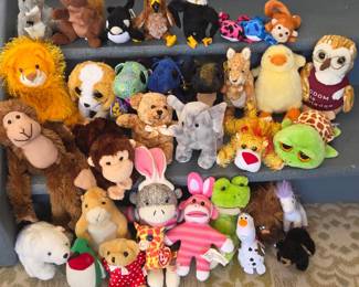 Lot # C164 - Small Plush Animal Toy Collection - Assorted Wild & Domestic Creatures