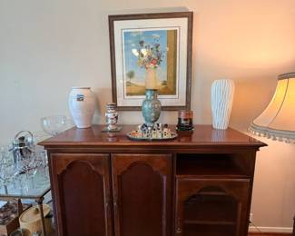 SOLID WOOD TV entertainment center