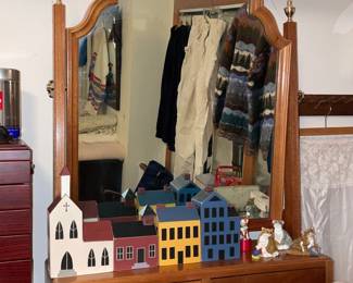 Dresser Top Vanity Mirror W/ Drawers